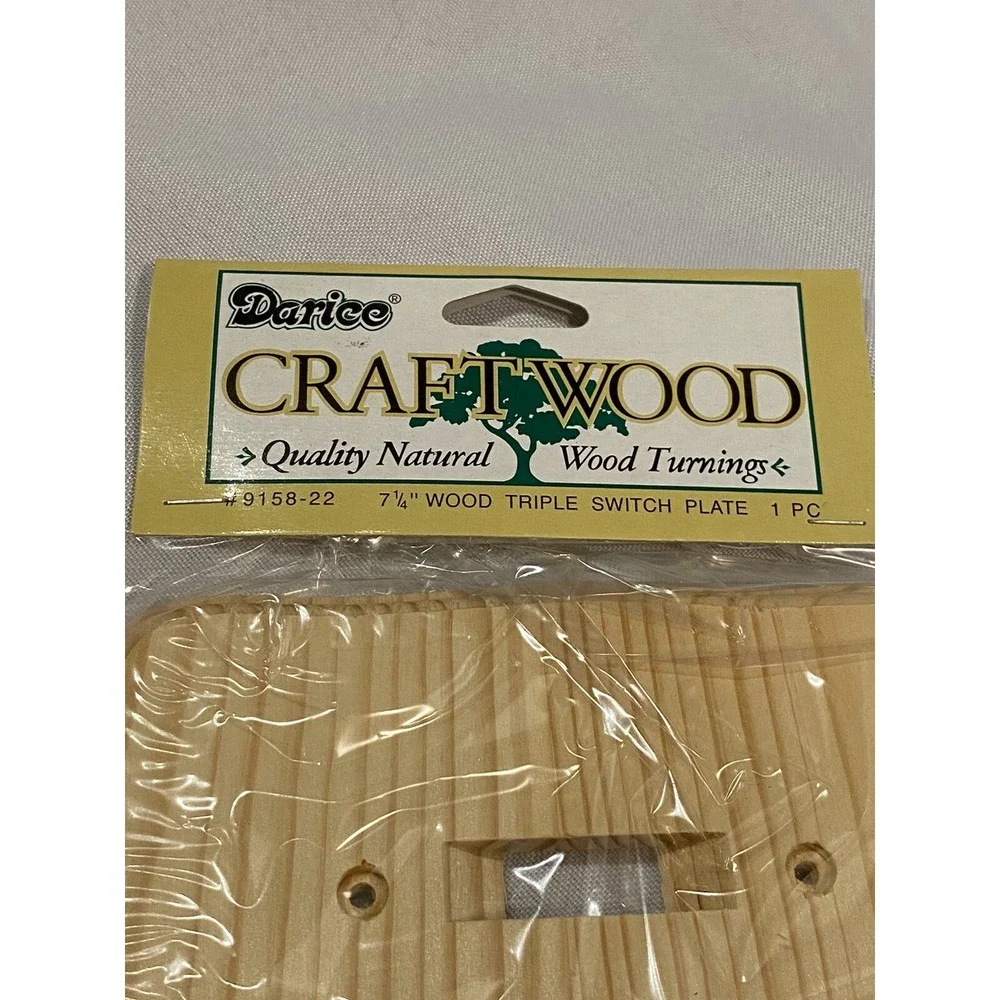 1‎ darice craft wood triple light switch plate cover
